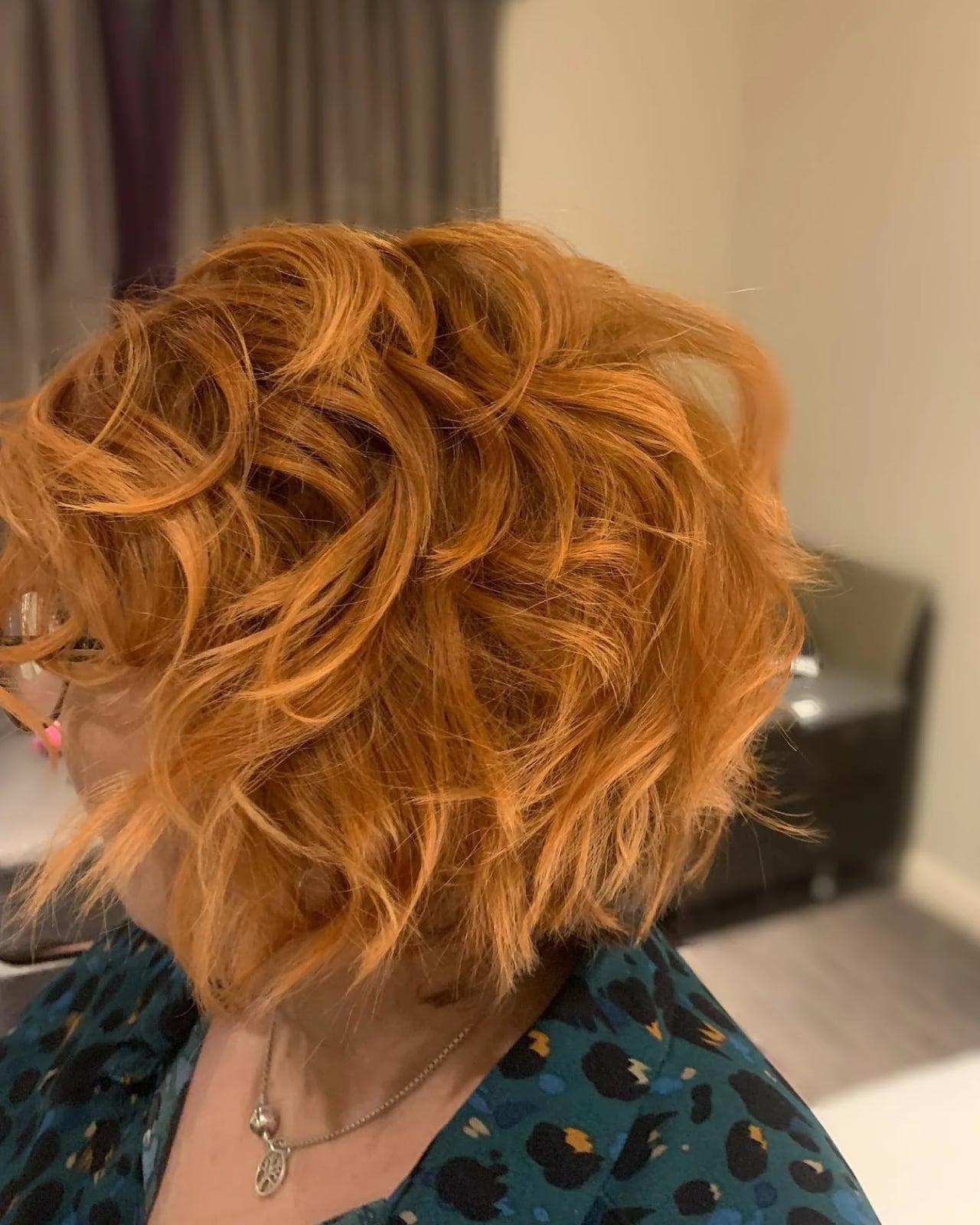 Wavy Copper Bob With Highlights Wavy Copper Bob With Highlights — Short Relaxed Hairstyles 2027