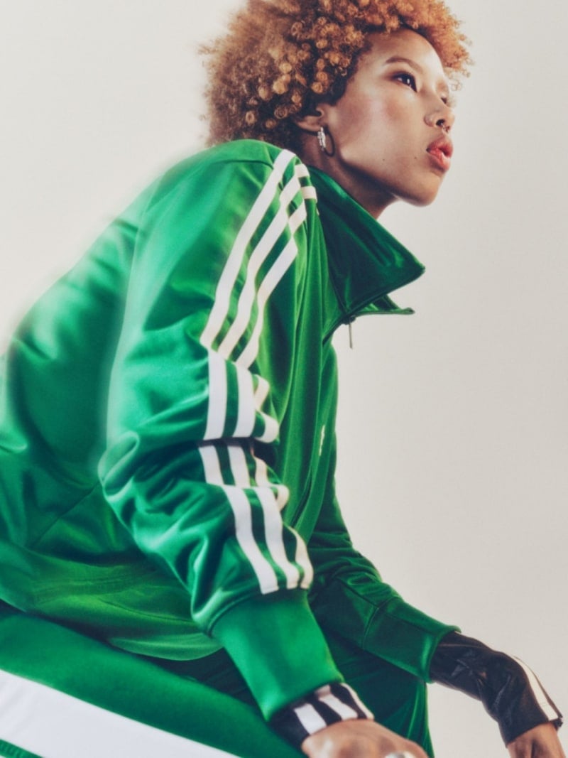 Bright green velour track jacket Bright green velour track jacket — Sporty Athletic Outfits 2027