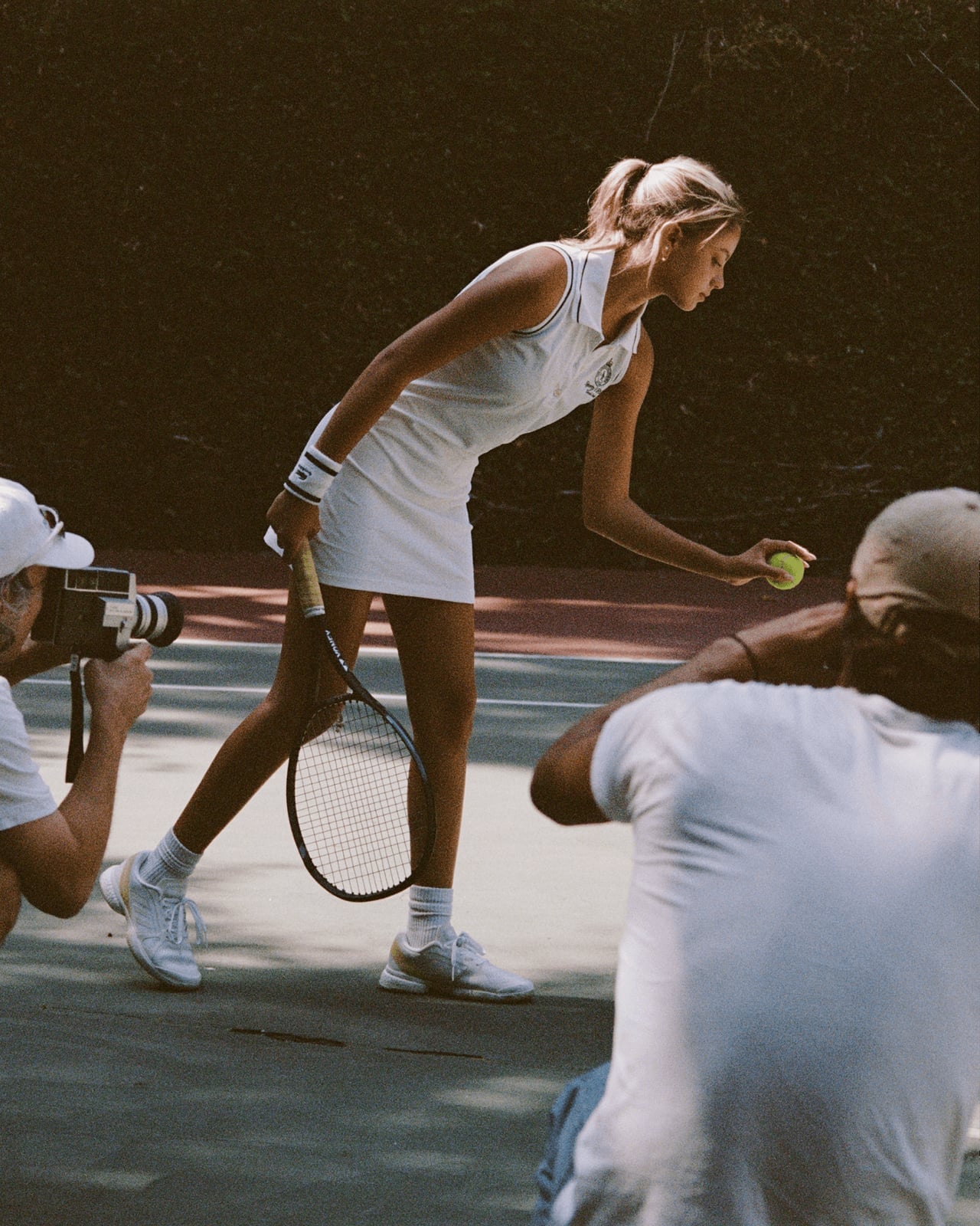 White sleeveless tennis dress with collar, Close-Up Take White sleeveless tennis dress with collar, Close-Up Take — Sporty Athletic Outfits 2027