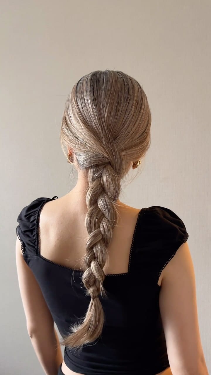 Ash Blonde Thick Intricate Braid Ash Blonde Thick Intricate Braid — Sporty Gym Hairstyles 2027