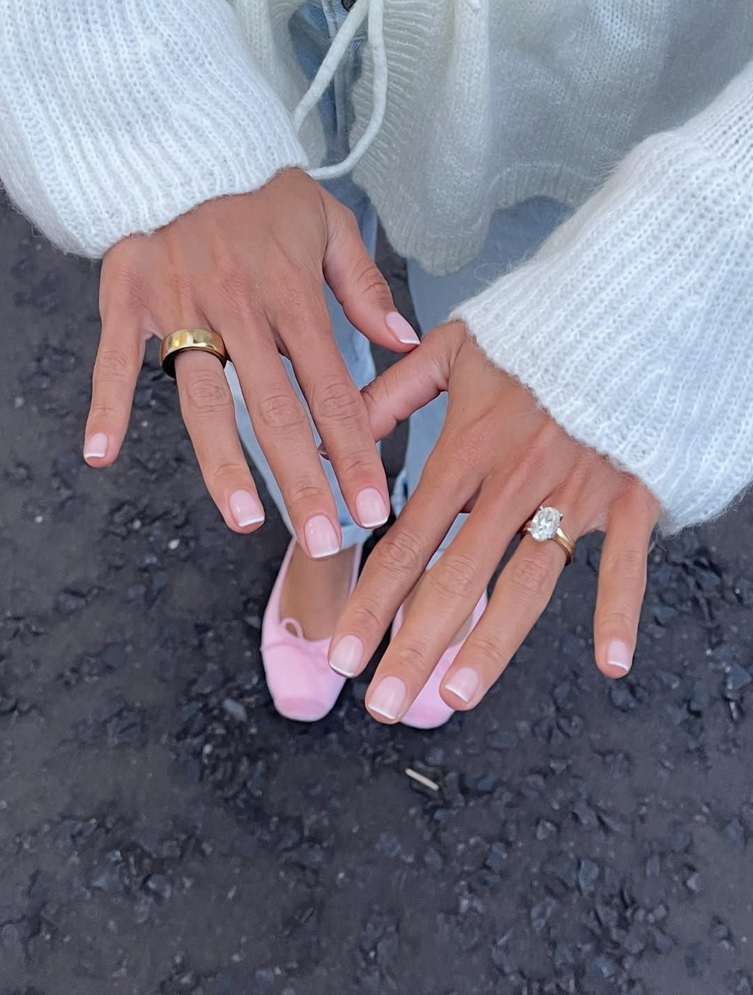 Medium Square Classic French Manicure Nails Medium Square Classic French Manicure Nails — Square Nails 2027 for Long Fingers