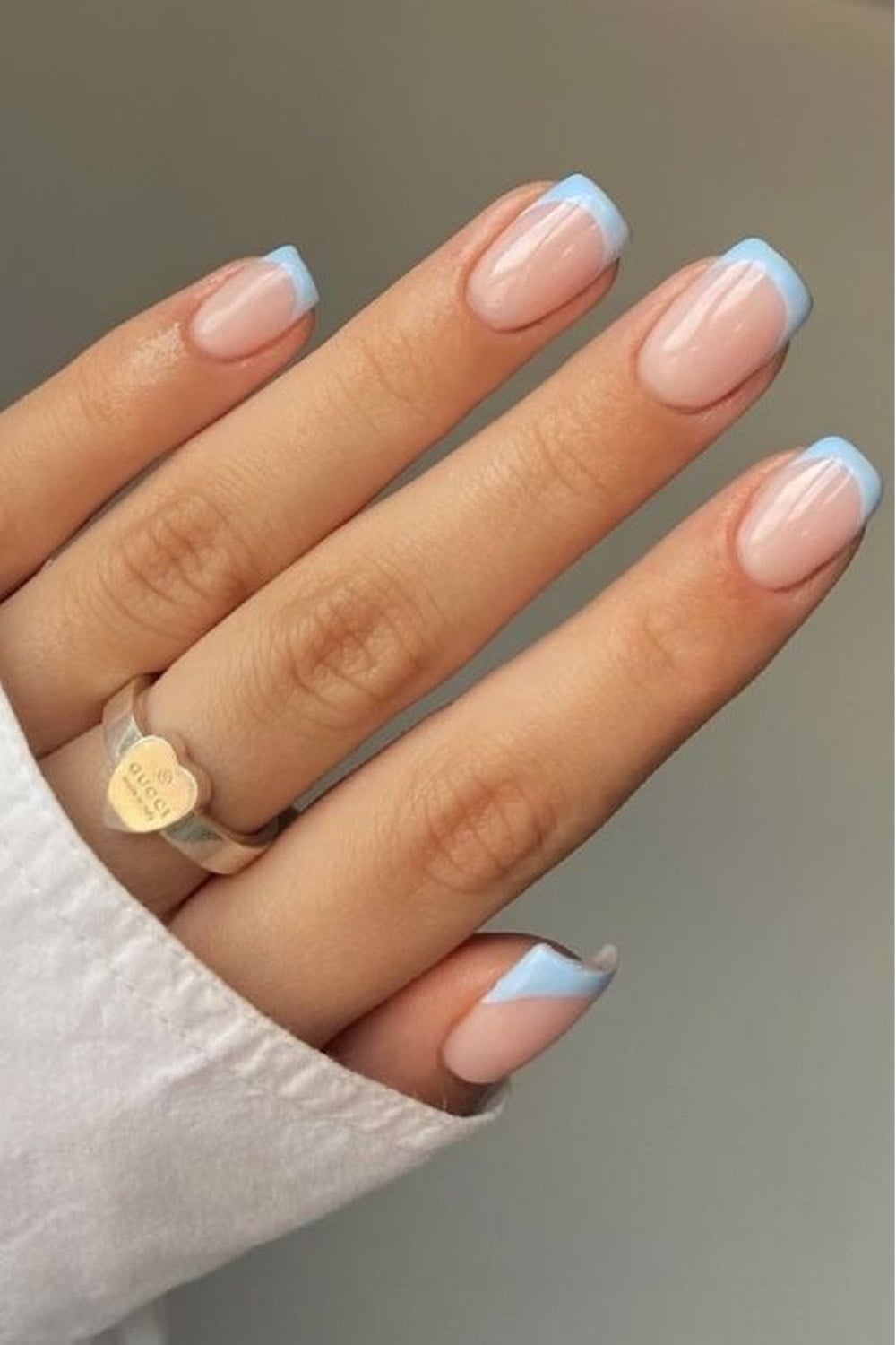 Pale Pink Almond Wedding Nails With Hearts, Square Pale Pink Almond Wedding Nails With Hearts, Square — Summer Wedding Nails 2027