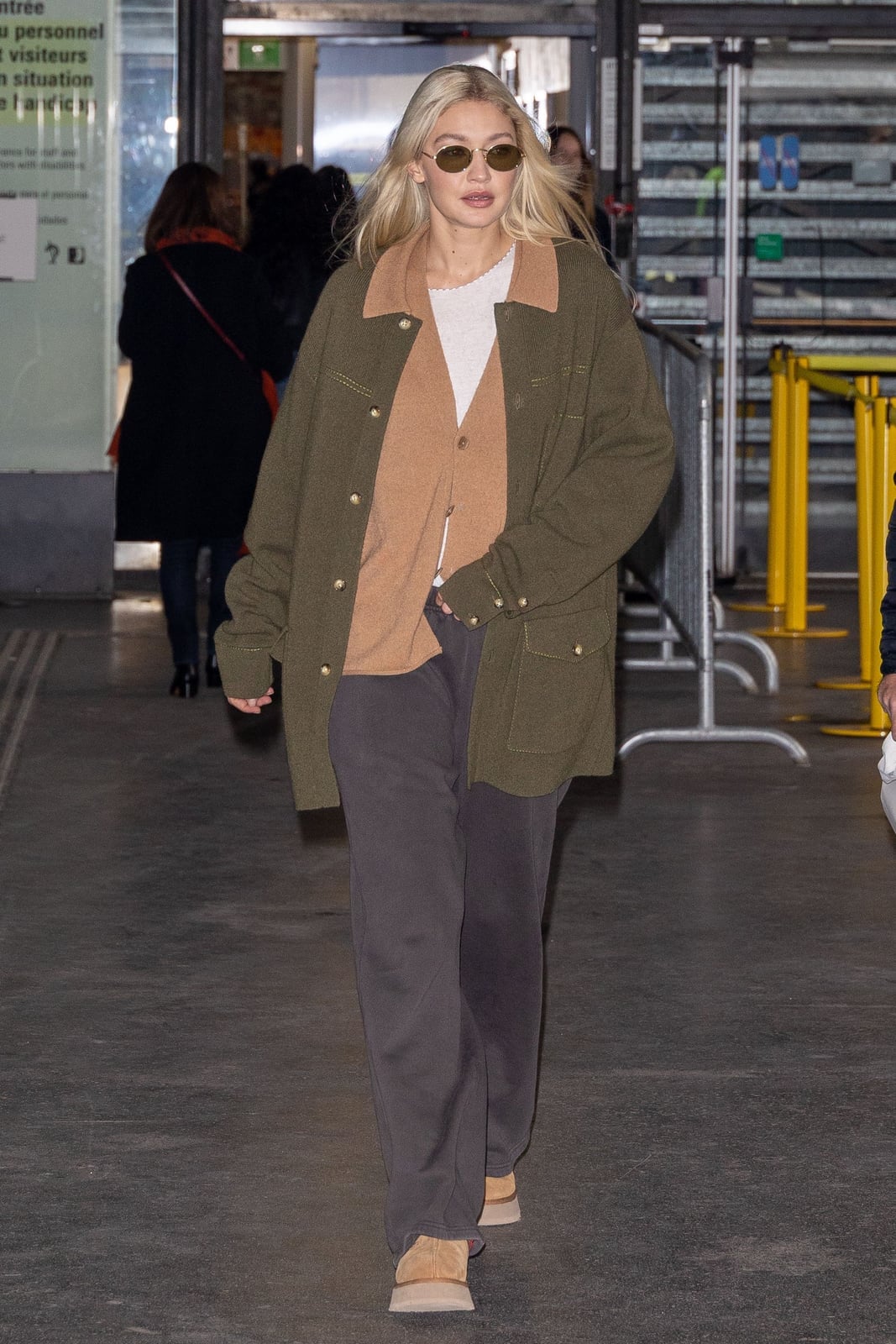 Olive green jacket and tan slip-on clogs, Close-Up Take Olive green jacket and tan slip-on clogs, Close-Up Take — Tasman Uggs Outfits 2027