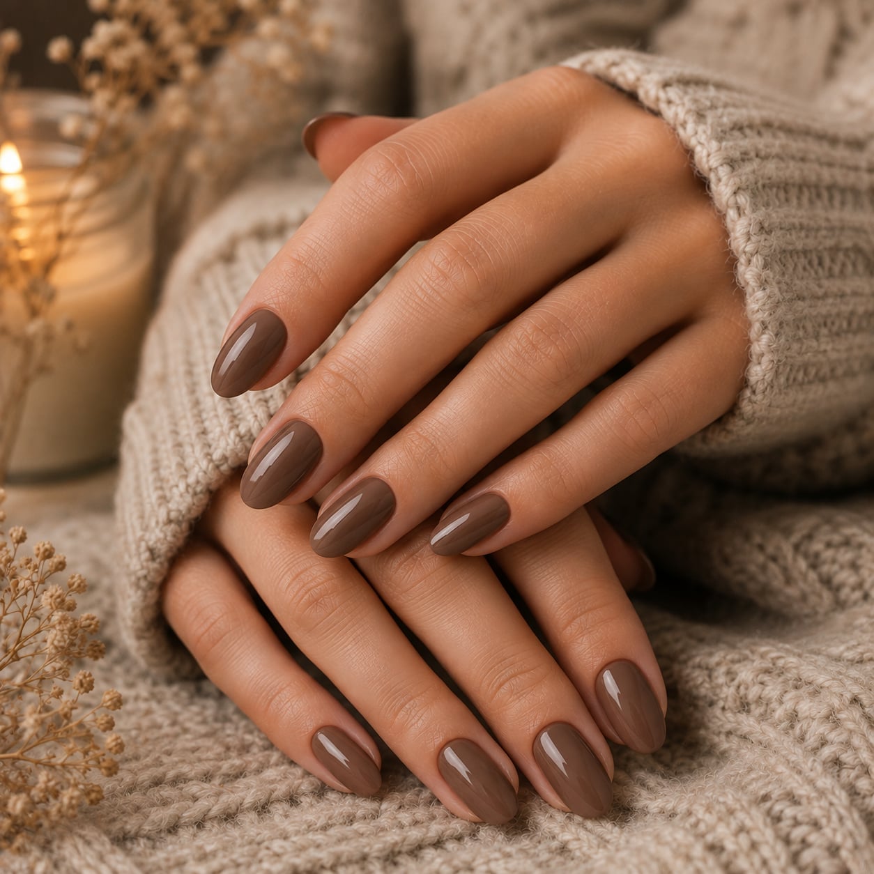 Medium Oval Classic Taupe Shade Medium Oval Classic Taupe Shade — Taupe Nails 2027