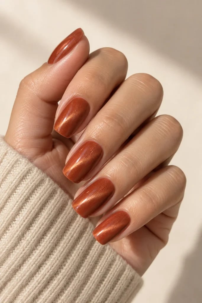 Deep Terracotta Glossy Cat-Eye Deep Terracotta Glossy Cat-Eye — Terracotta Nails 2027