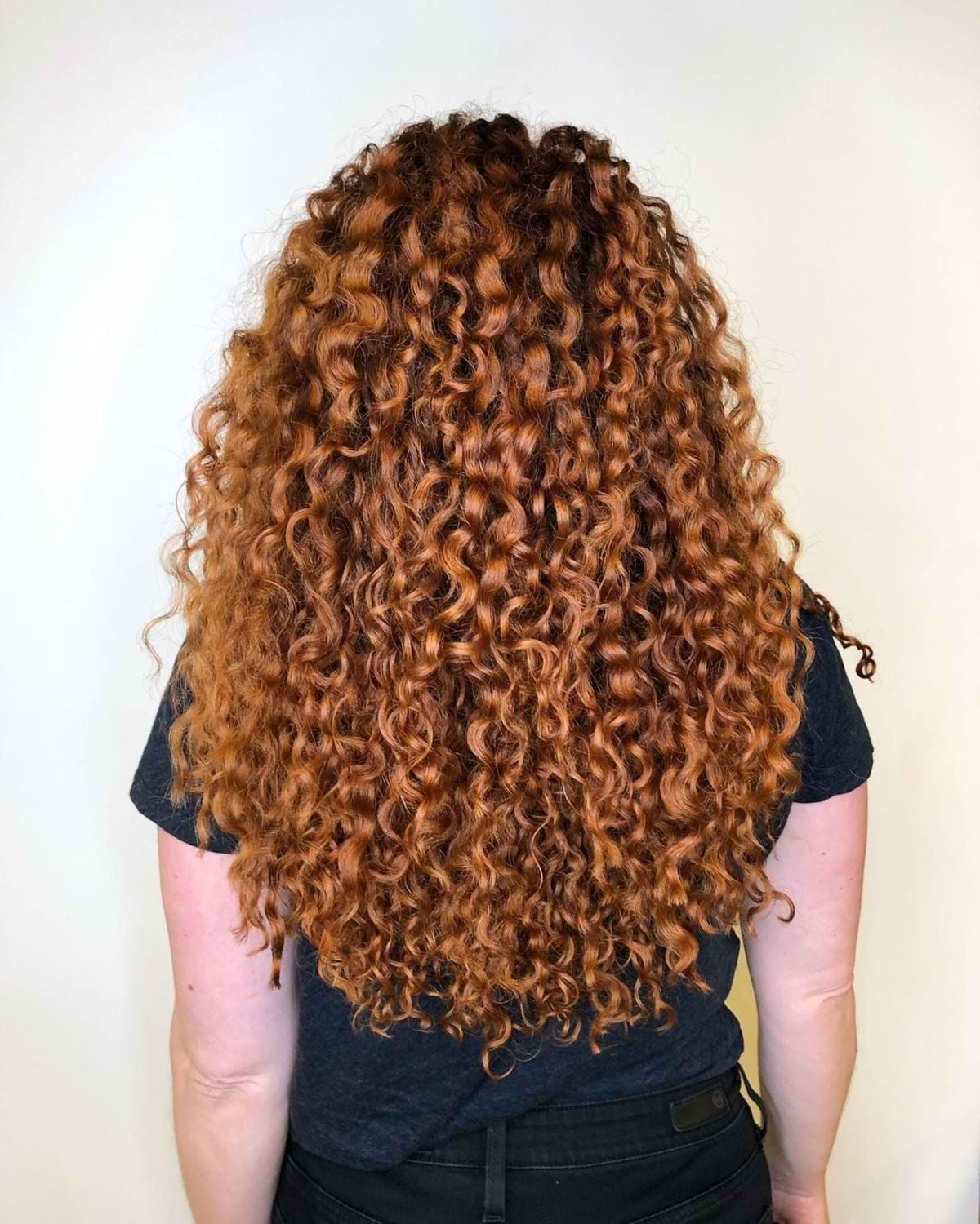 Mid-Back Auburn Spiral Curls Air Dried Mid-Back Auburn Spiral Curls Air Dried — Tight Curls 2027