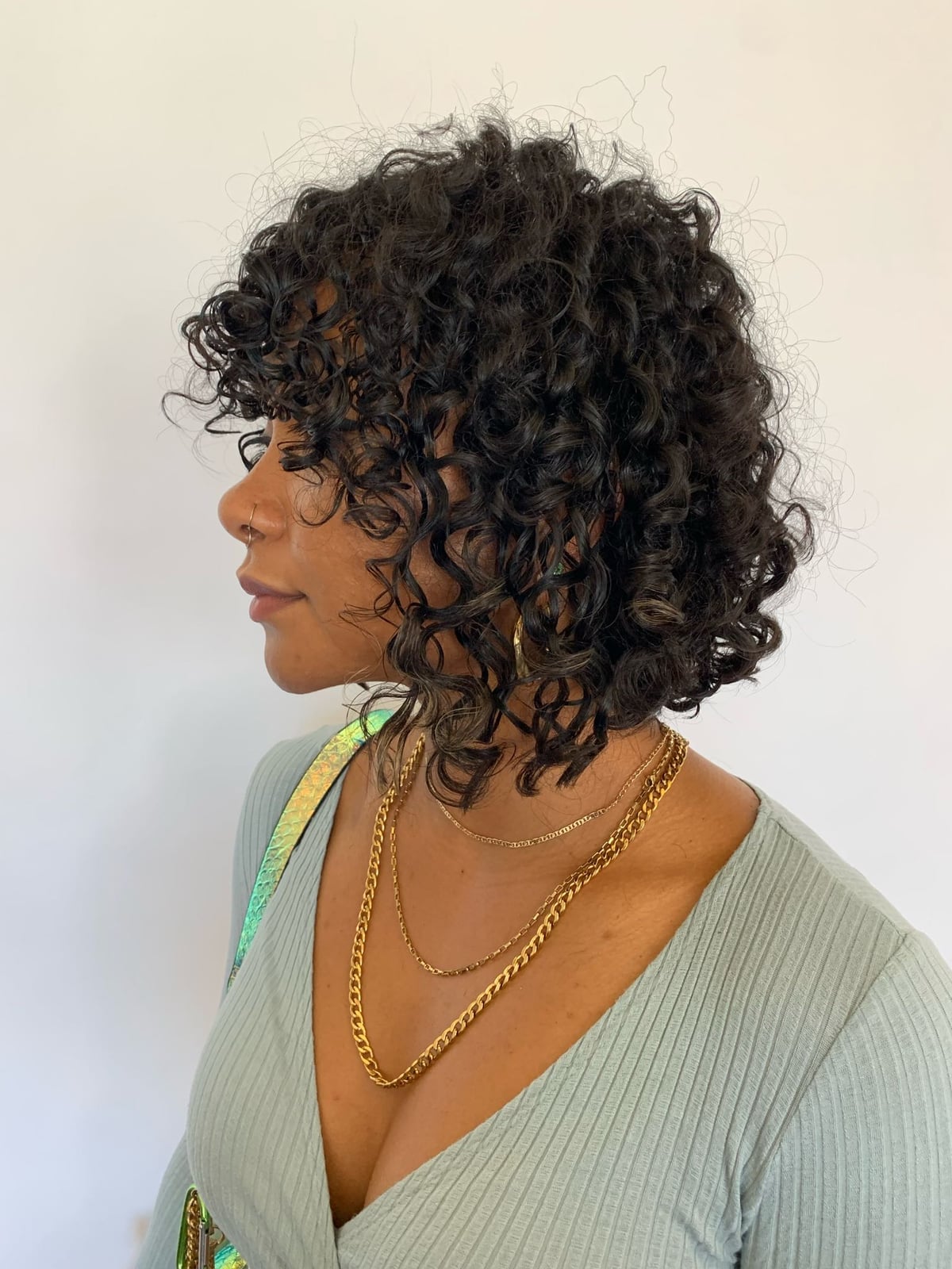 Chin Length Layered Cut With Defined Curls Chin Length Layered Cut With Defined Curls — Tight Curly Hairstyles 2027