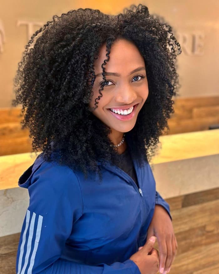 Collarbone Length Black Curly Hair Collarbone Length Black Curly Hair — Tight Curly Hairstyles 2027