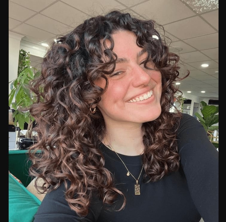 Shoulder Length Layered Cut With Curtain Bangs Shoulder Length Layered Cut With Curtain Bangs — Tight Curly Hairstyles 2027