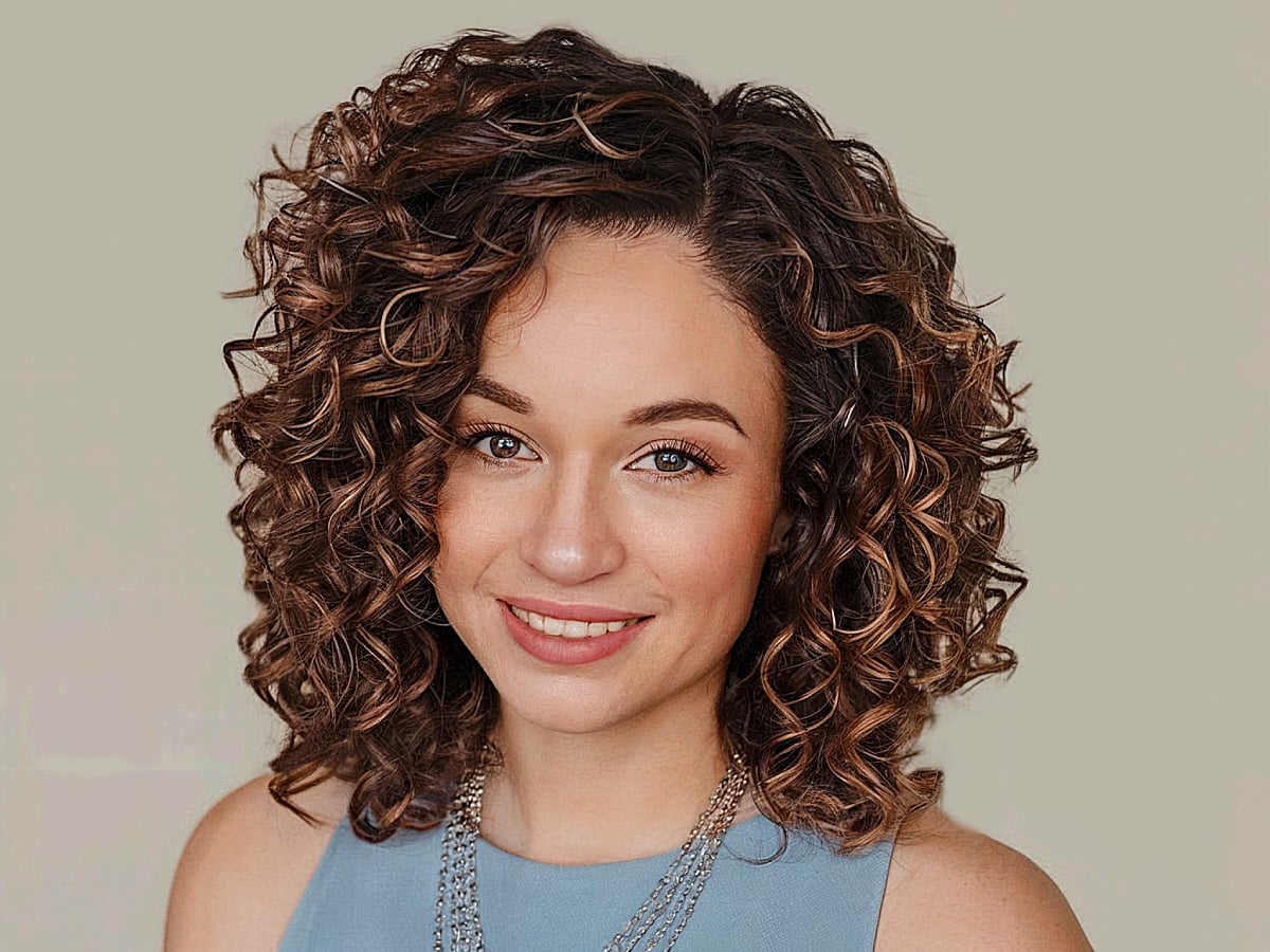 Chin Length Bob With Auburn Highlights Chin Length Bob With Auburn Highlights — Tight Curly Hairstyles 2027