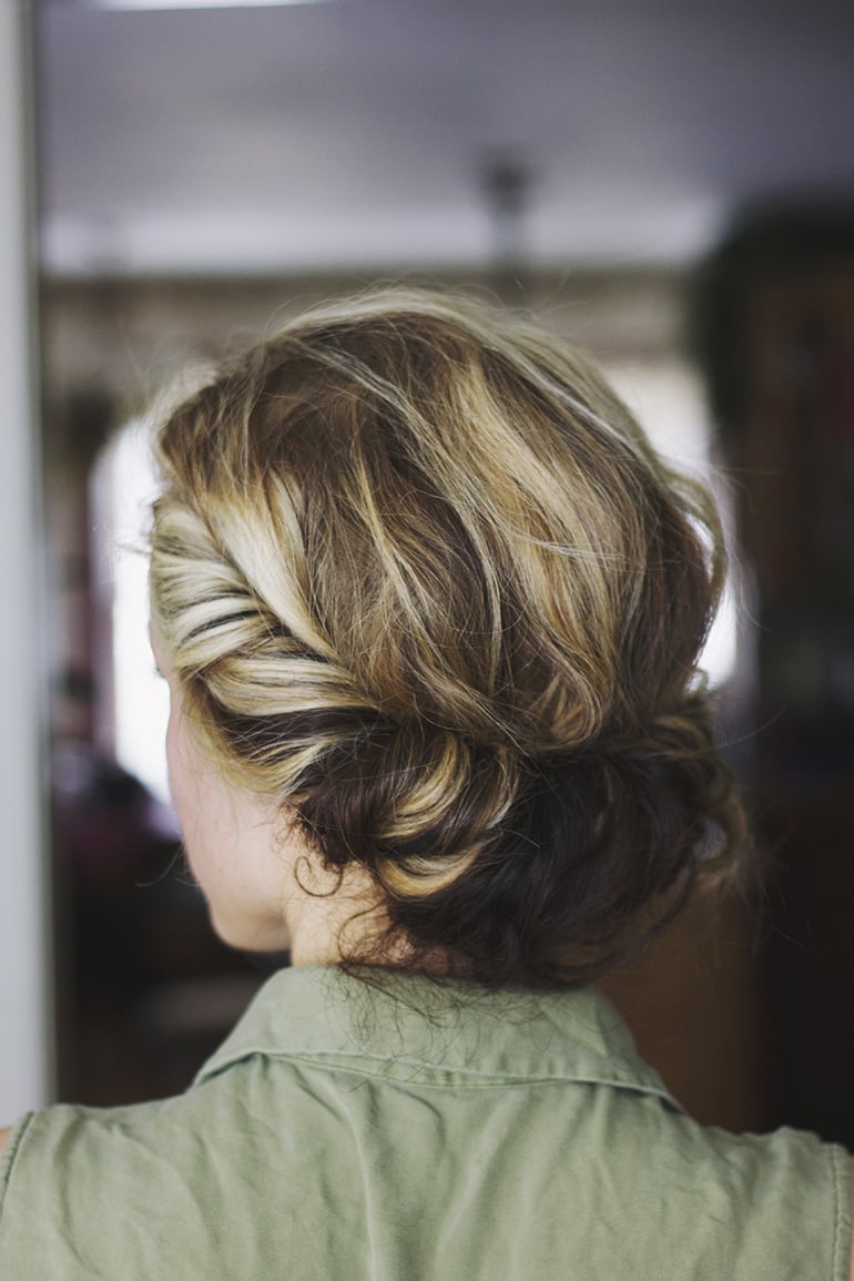 Voluminous Twisted Updo With Blonde Highlights Voluminous Twisted Updo With Blonde Highlights — Twisted Bun Hairstyles 2027