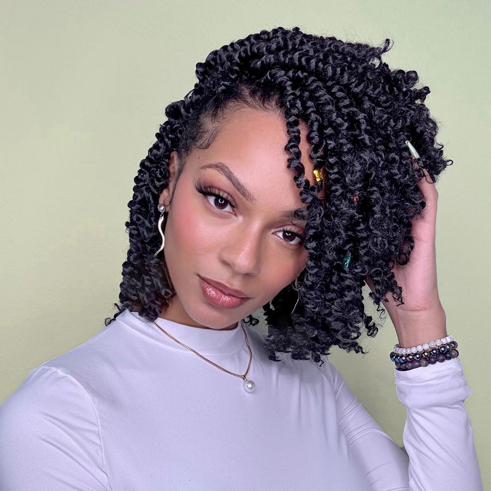 LOSMOER Passion Twist Hair 8 Inch 8 Pack