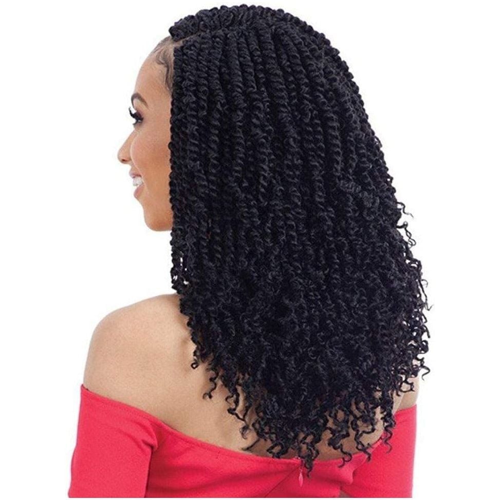 Mid-Back Black Passion Twists With Curly Ends — Twists Crochet Braids 2027