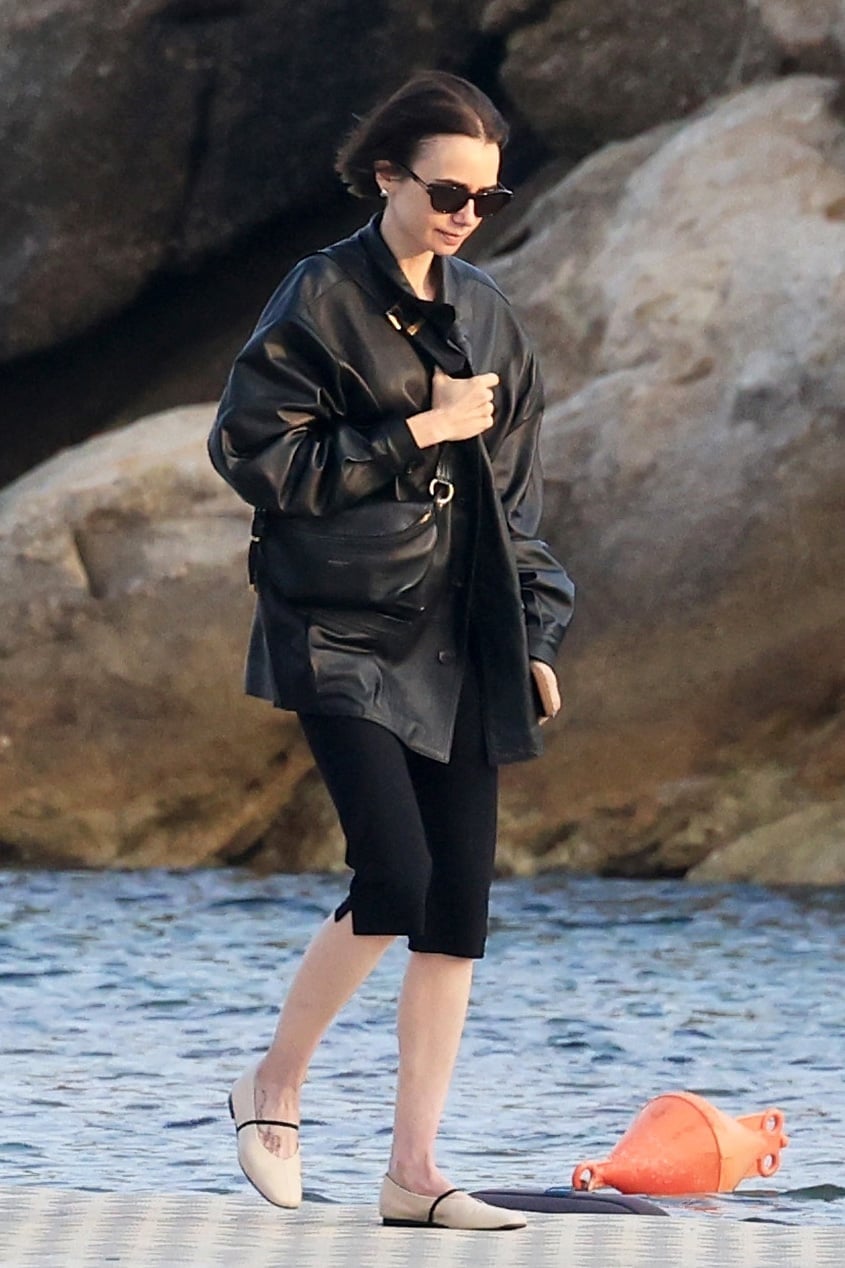 Edgy Layering With Leather Jacket and Two Tone Flats Edgy Layering With Leather Jacket and Two Tone Flats — Two Tone Flats Outfits 2027
