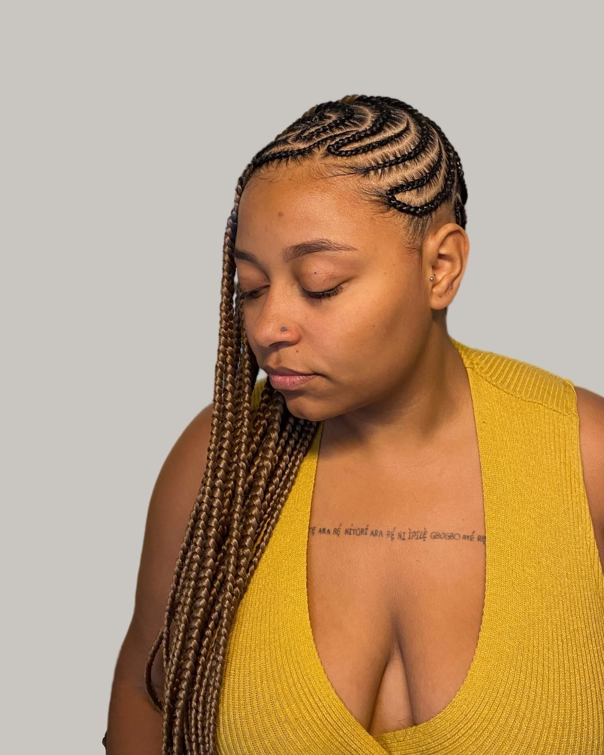 Knotless Braids Visual Guide Knotless Braids Visual Guide — Two Tone Knotless Braids 2027