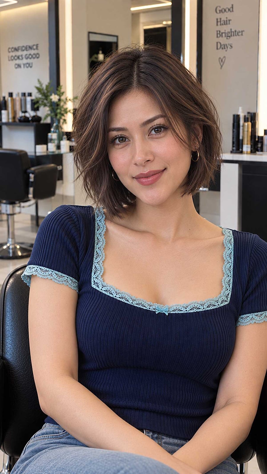Chin Length Bob With Air-Dried Textured Finish — Undone Hairstyles 2027