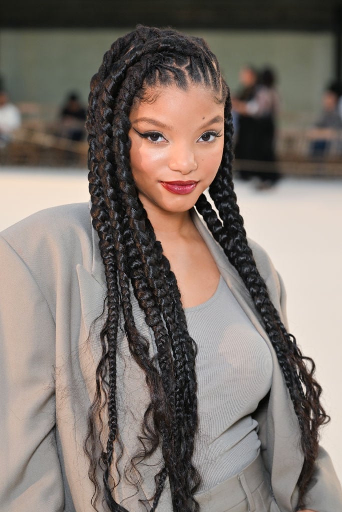 Large Black Box Braids With Wavy Ends Large Black Box Braids With Wavy Ends — Vacation Hairstyles 2027 with Weave