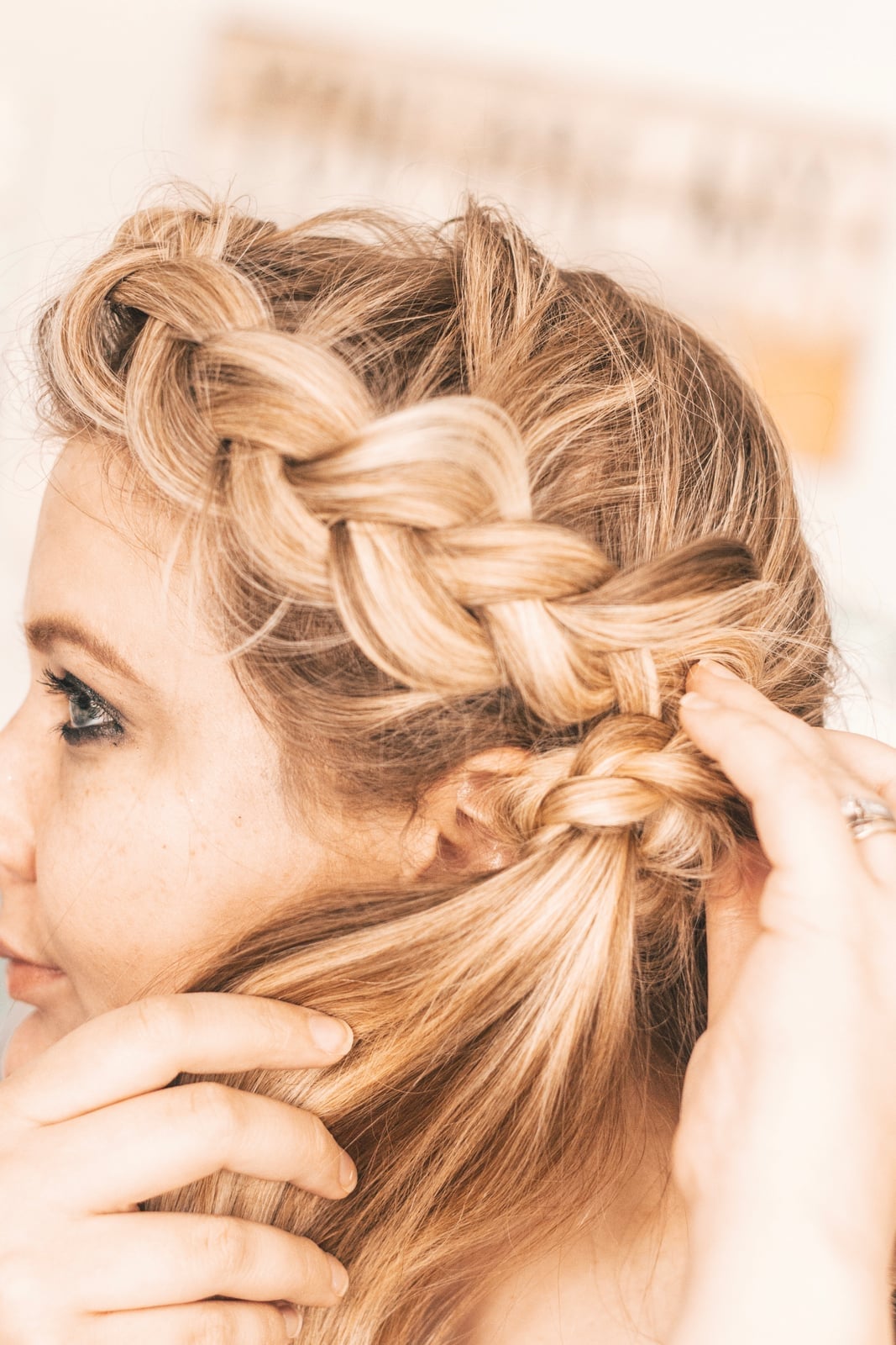 Collarbone Blonde Crown Braid With Tail Collarbone Blonde Crown Braid With Tail — Viking Braided Hairstyles 2027
