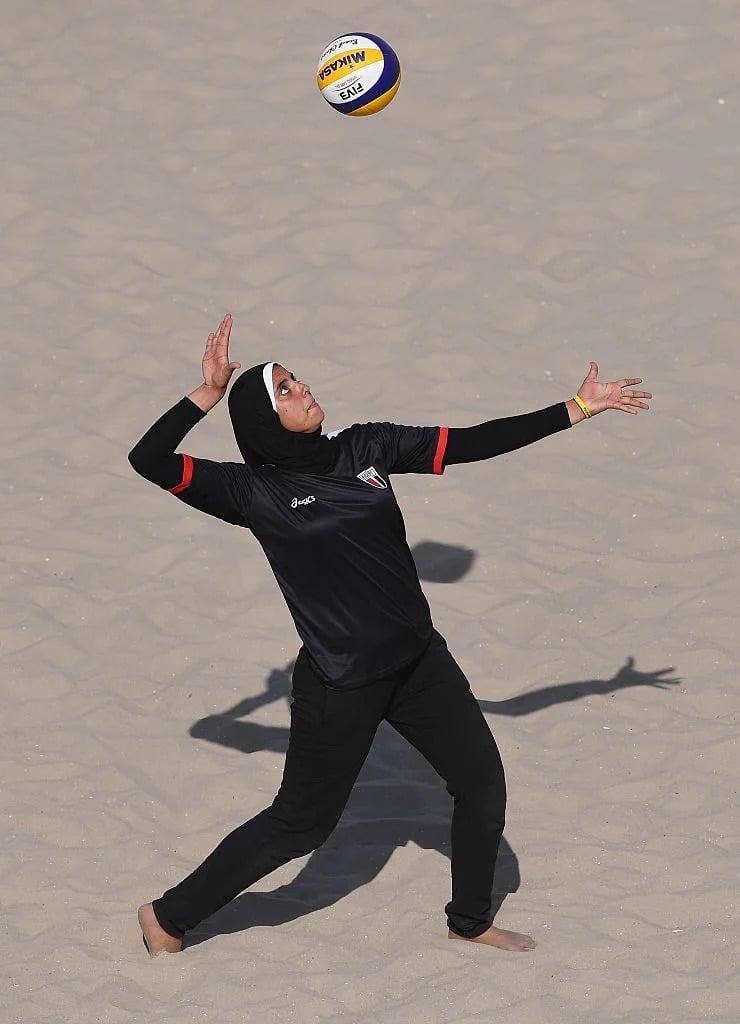 Beach Volleyball Look with Hijab Beach Volleyball Look with Hijab — Volleyball Outfits for Women 2027