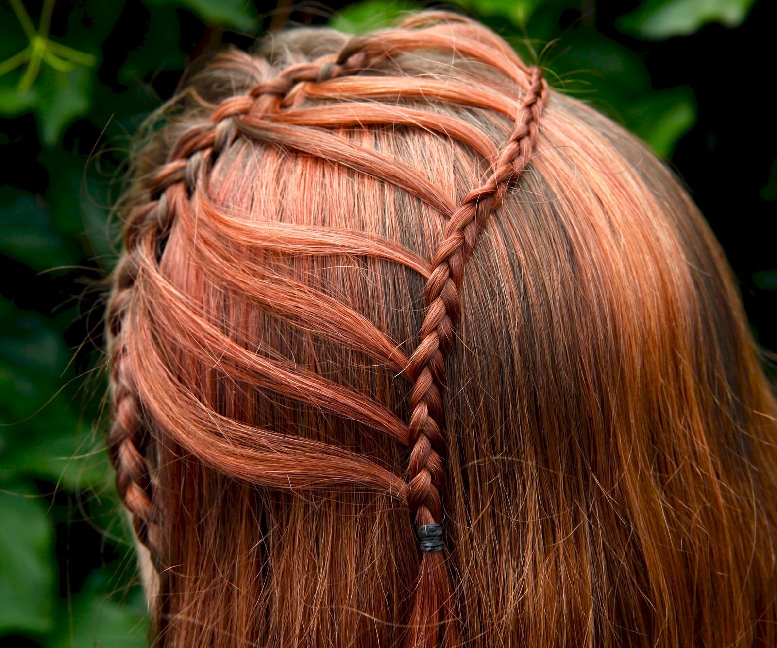 Mid-Back Wavy Reddish Brown Double Waterfall Braid Mid-Back Wavy Reddish Brown Double Waterfall Braid — Waterfall Braided Hairstyles 2027