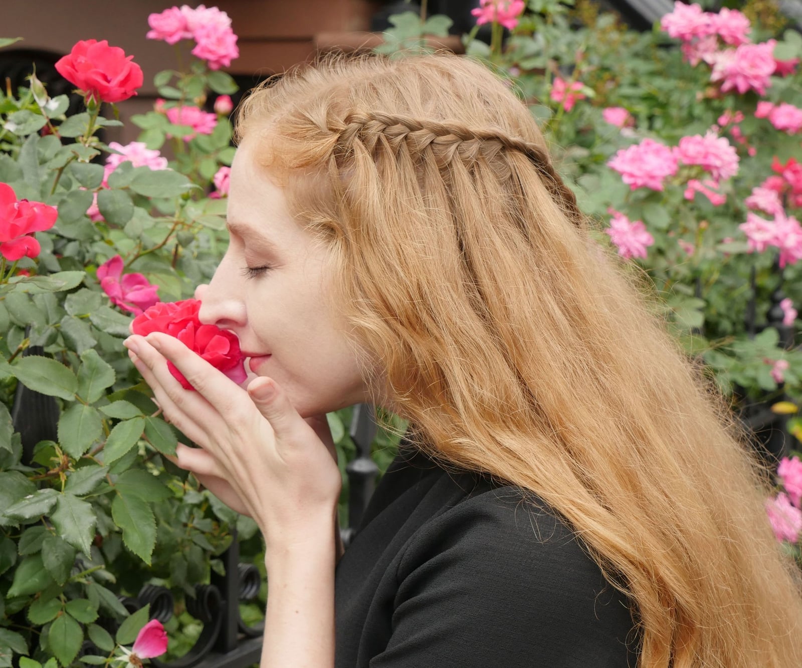 Mid-Back Strawberry Blonde Waterfall Braid Mid-Back Strawberry Blonde Waterfall Braid — Waterfall Braided Hairstyles 2027