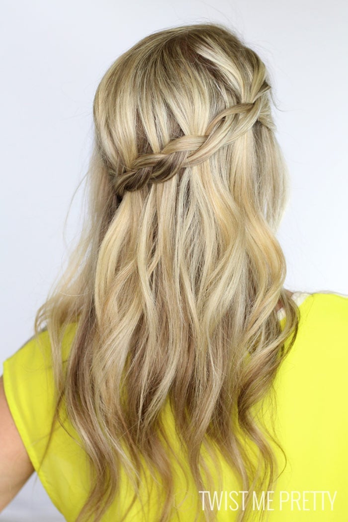 Mid-Back Blonde Half-Up Waterfall Braid Mid-Back Blonde Half-Up Waterfall Braid — Waterfall Braided Hairstyles 2027