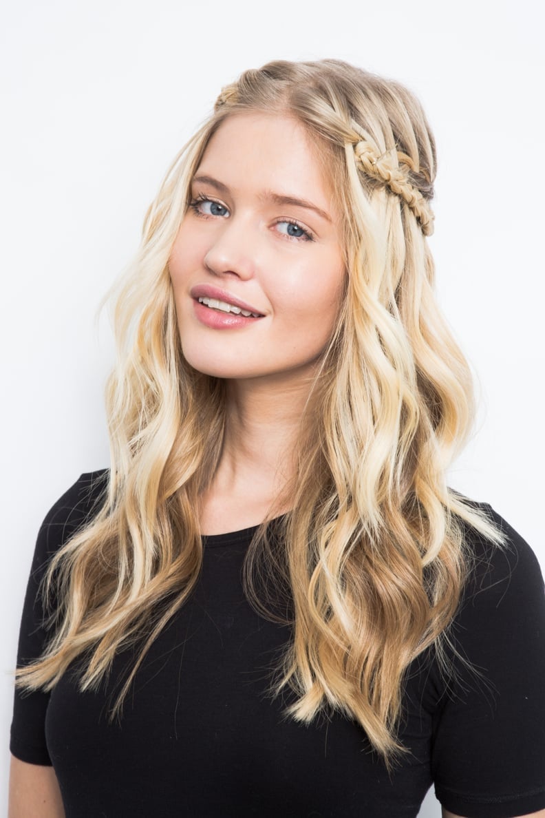 Collarbone Waves With Side Waterfall Braid Along Hairline Collarbone Waves With Side Waterfall Braid Along Hairline — Waterfall Braided Hairstyles 2027