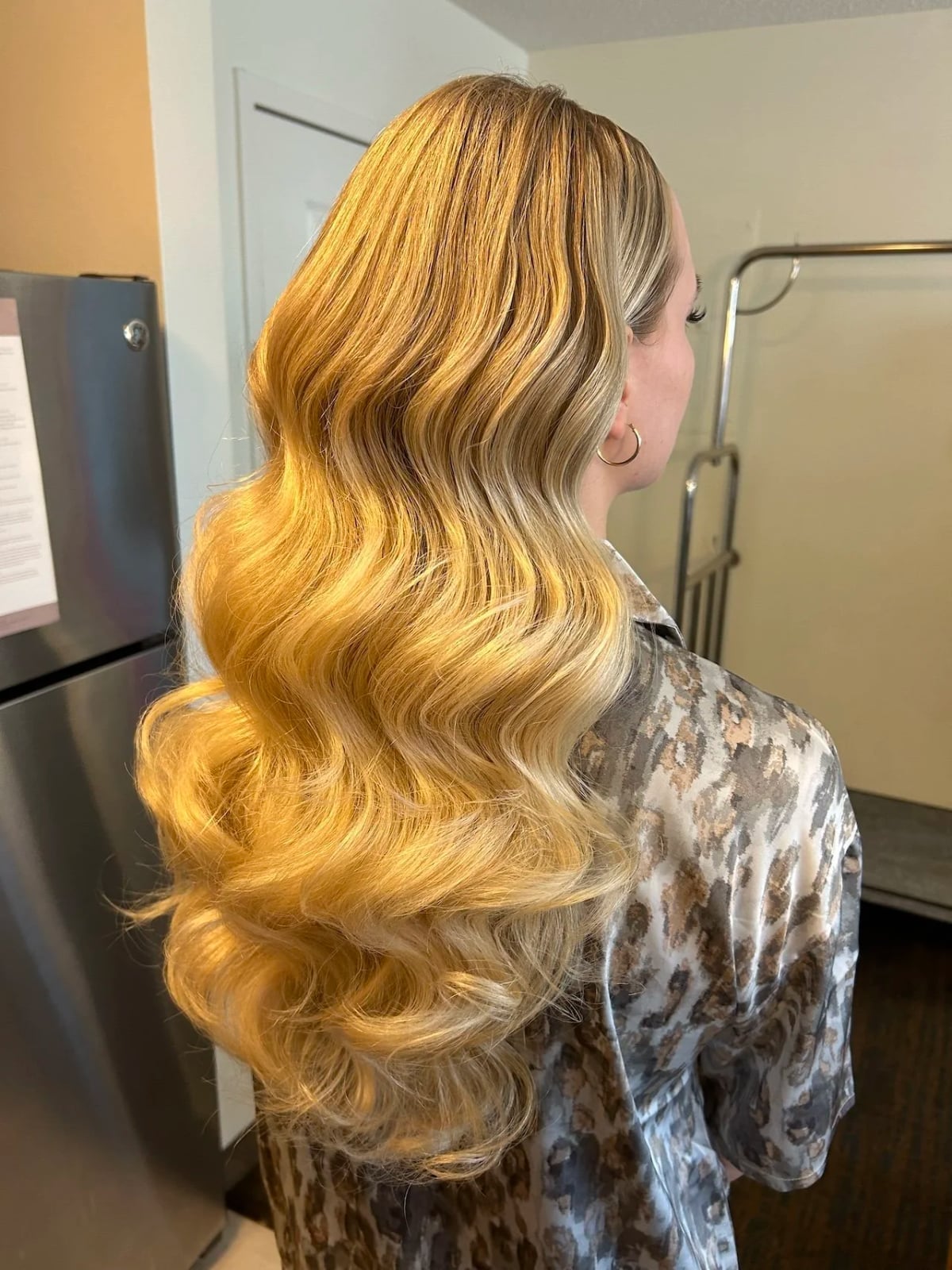 Voluminous Blonde Blowout With Waves Voluminous Blonde Blowout With Waves — Wedding Hair Down 2027