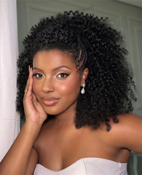 Collarbone Black Voluminous Curly Hair Collarbone Black Voluminous Curly Hair — Wedding Hairstyles 2027 with Curls