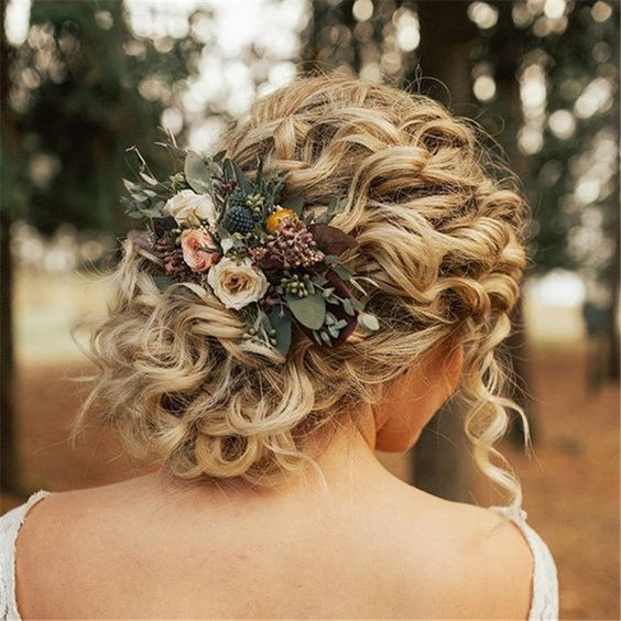 Textured Blonde Curly Updo with Face-Framing Tendrils Textured Blonde Curly Updo with Face-Framing Tendrils — Wedding Hairstyles 2027 with Curls
