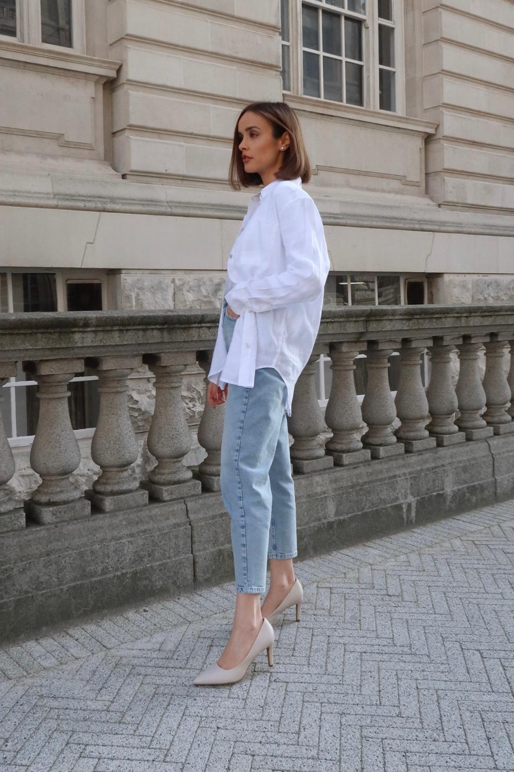 Classic White Shirt And Blue Jeans Classic White Shirt And Blue Jeans — White Blouse Outfits 2027