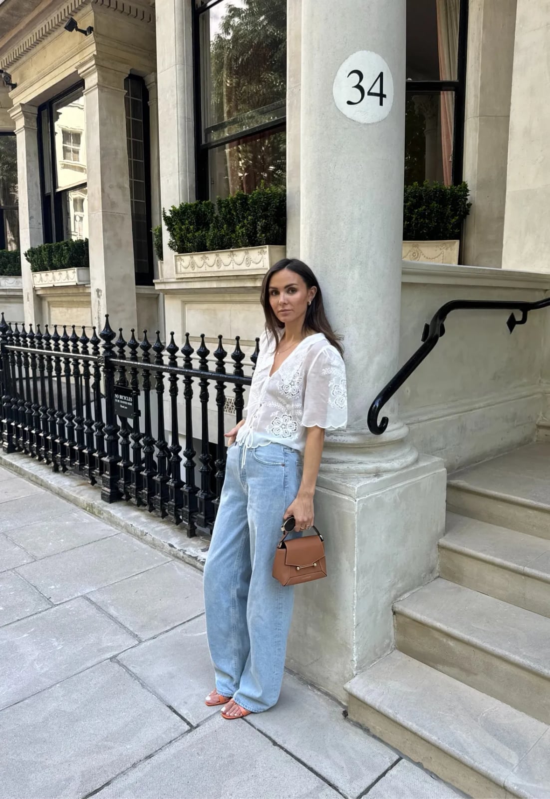 White Eyelet Blouse With Wide Leg Jeans White Eyelet Blouse With Wide Leg Jeans — White Blouse Outfits 2027
