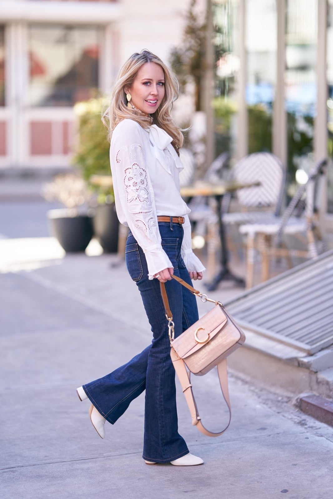 White Blouse With Bow And Eyelet Details White Blouse With Bow And Eyelet Details — White Blouse Outfits 2027