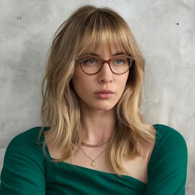 Honey Blonde Collarbone Lob With Blunt Bangs — Winter Haircuts 2027 for Oval Faces