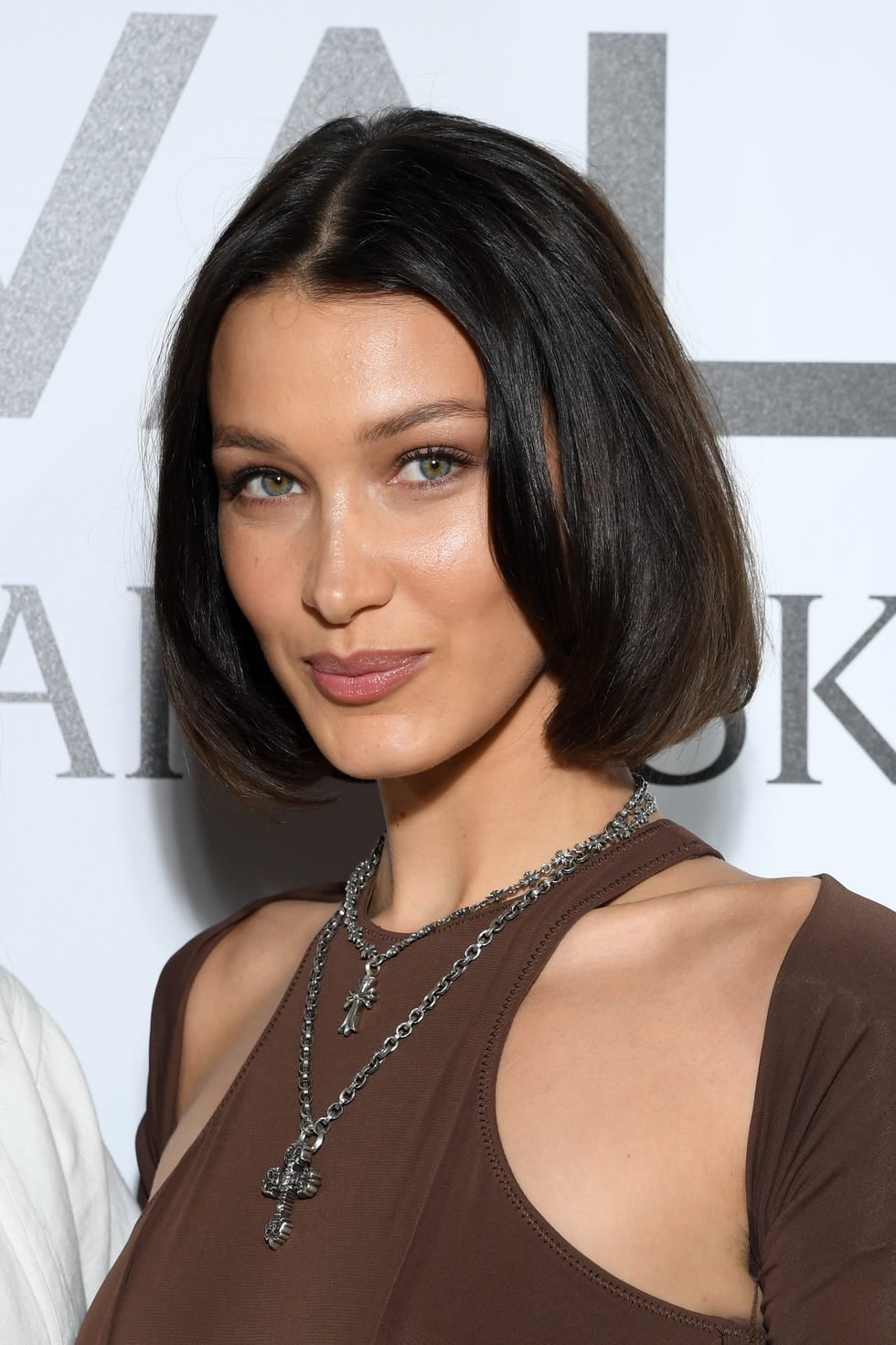 Chin Length Dark Brown Bob With Sharp Blunt Cut, Straight — Winter Haircuts 2027 for Oval Faces