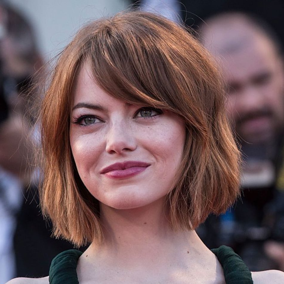 Reddish-Brown Bob With Side-Swept Bangs Reddish-Brown Bob With Side-Swept Bangs — Winter Haircuts 2027 for Square Faces