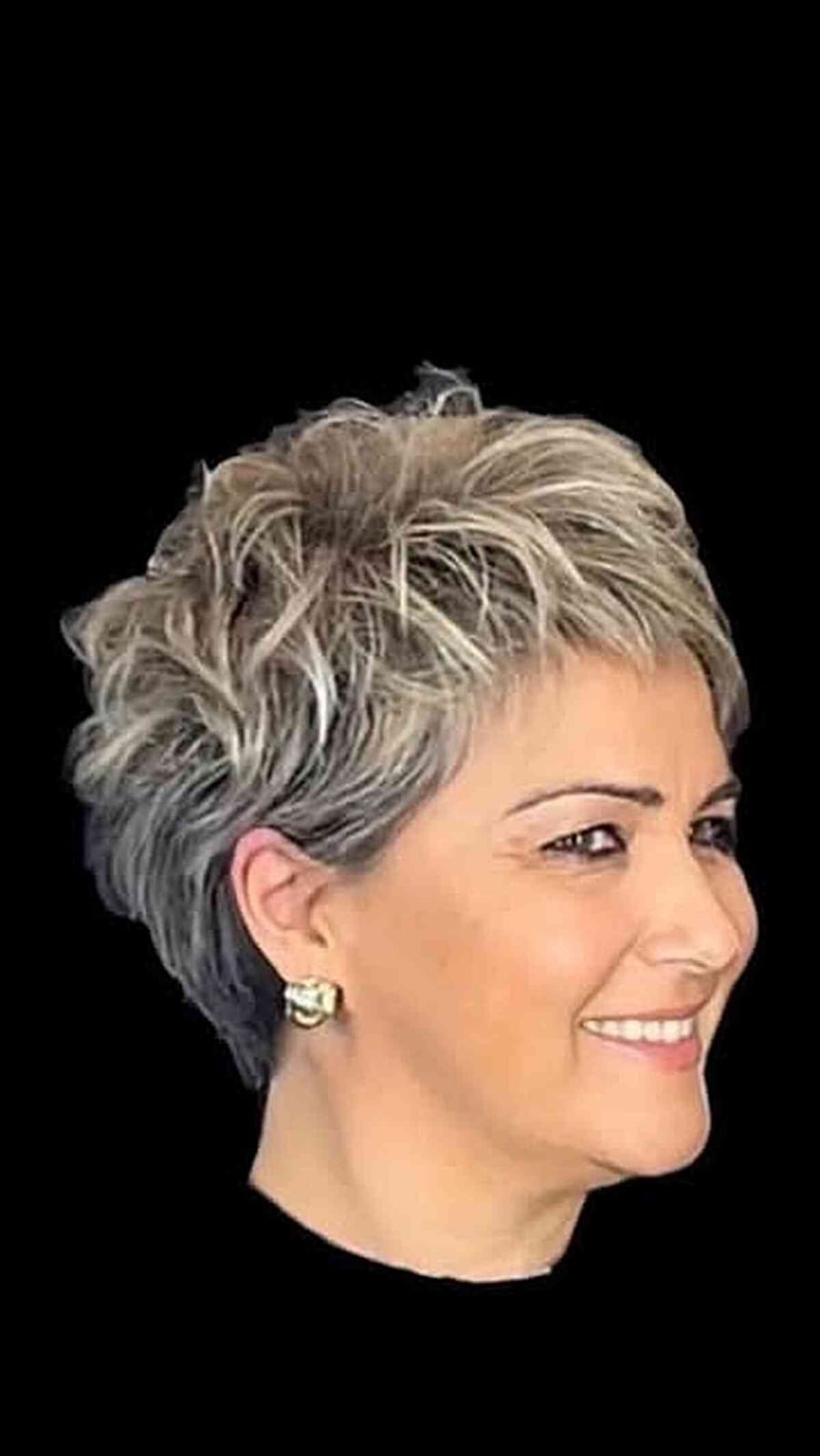 Short Gray Blonde Pixie With Textured Layers Short Gray Blonde Pixie With Textured Layers — Winter Hairstyles 2027 for Round Faces